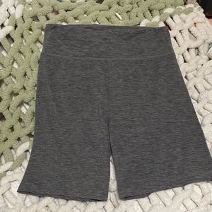 Heather gray American eagle bike shorts